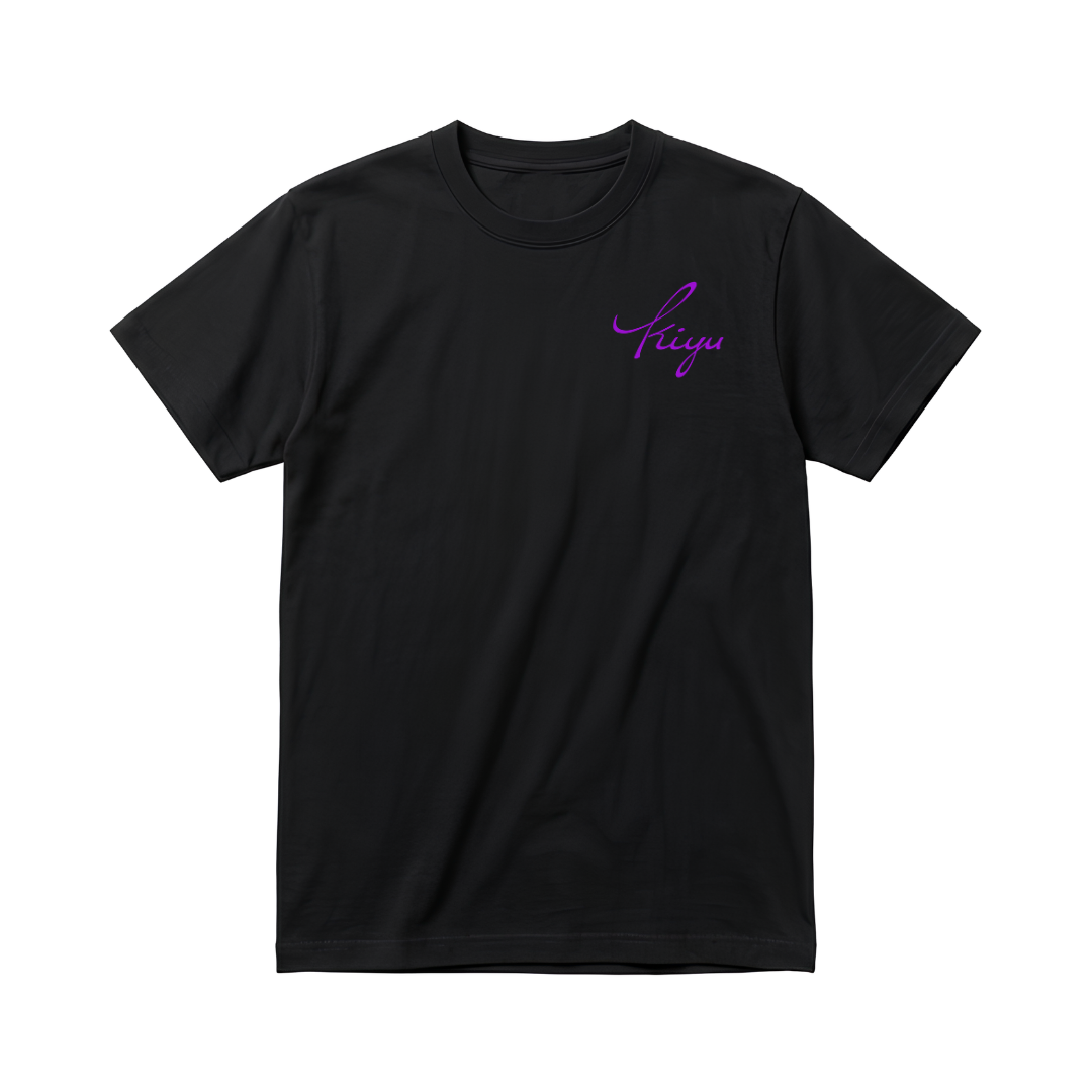 kiyu 紫LOGO 黑TShirts